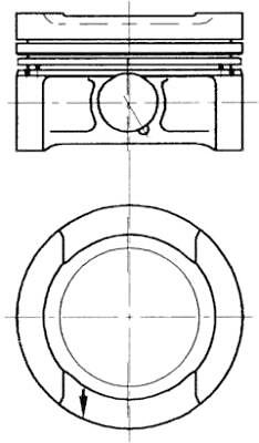 Kolbenschmidt 94503700 piston - kolbenschmidt,