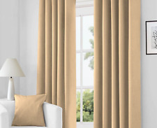 Blackout Curtains Eyelet Ring Top Or Pencil Pleat Thermal Ready made 2 Tie Backs