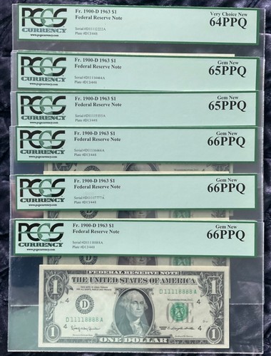 1963 pcgs 1 - 1963, fancy