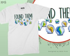 Found Them Marbles T-shirt Funny Retro Marble Tee Gift for Children's Men Women