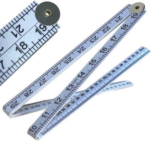 Folding plastic ruler 3ft - folding,