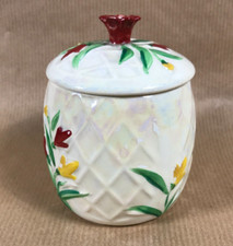 Wade Lustreware Hand Painted Jam Jar 9cm wide 10cm tall