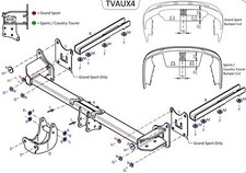 Towtrust Fixed Flange Towbar