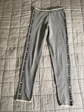 ZARA Girls Grey “Smile Today” Printed Leggings Size 13-14y / 164