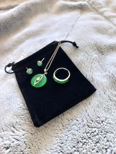 Genuine Jade Sterling Silver
