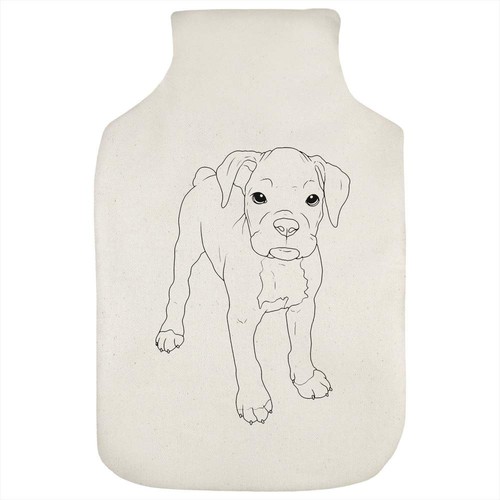 Cute boxer puppy hot water - hot,