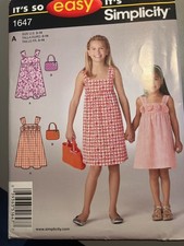 Girl's Dress & Bag Pattern
