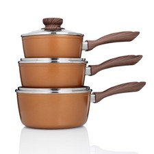 Copper Stone Pans: Saucepans