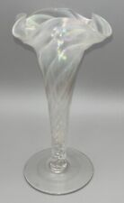 Antique English Victorian John Walsh Walsh Opaline Glass Vase 21cm tall