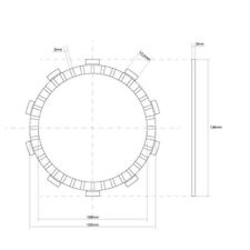 FCC CRANKED SINGLE CLUTCH DISC
