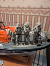 RNLI Four Lifeboat Crew  1/16 Scale Figures In Helly Hansen  Uniform ￼
