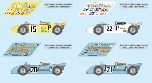 Decals porsche 908 - porsche, 908/03