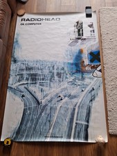 Radiohead Ok Computer original poster 1997 used subway bus stop size Thom Yorke