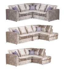 Crystal Mink Corner Sofa