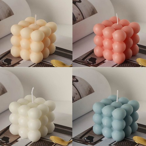 Scented cube bubble candles - 2x,