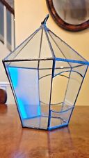 Antique Rare Leaded Glass Terrarium, no cracks or chips