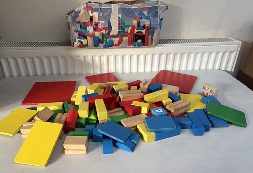 Vintage wooden toy set - wooden,