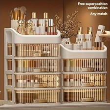 MAKEUP COSMETIC ORGANISER STORAGE BOX SHELF DISPLAY ACRYLIC UK