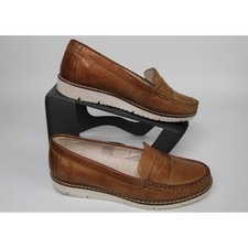 Womens Dubarry Leather Deck Shoes Size 5 UK Brown Leather Irish Article