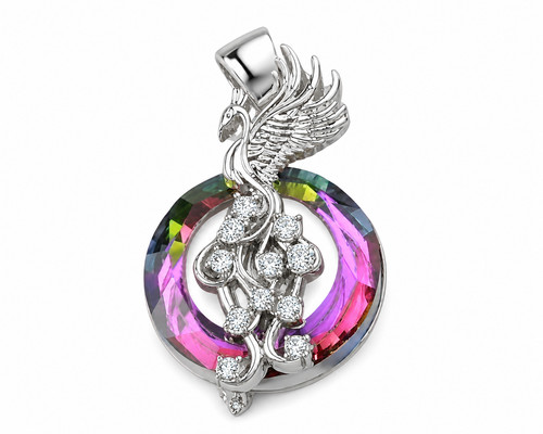 Fire reborn phoenix - reborn, necklace