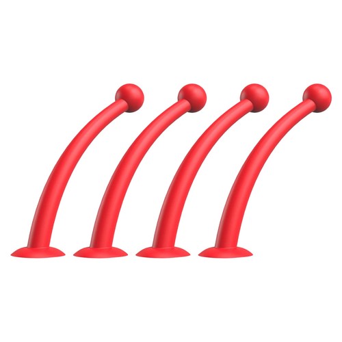 Red silicone horns car roof - car,