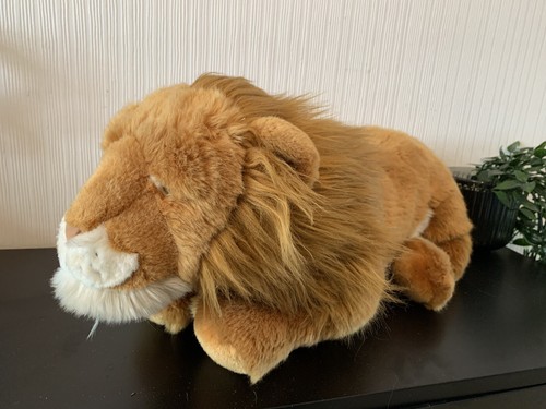Large lion plush - marks, and