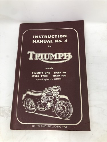 Original triumph instruction - triumph,