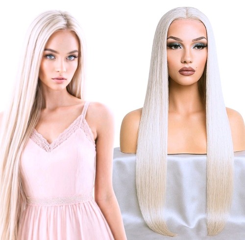 Lace front wig platinum blonde - platinum,
