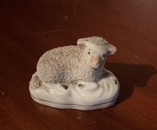 Antique Staffordshire Pottery Lamb, Sheep Figurine circa 1840