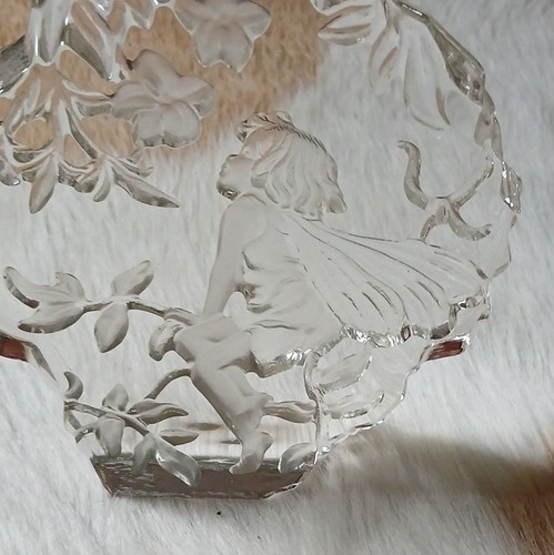 Clear glass fairy pixie - clear,