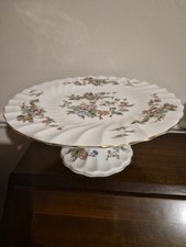 Crown Staffordshire Pagoda Cake stand Fine bone China England