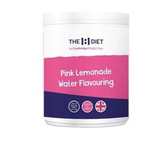 The 1:1 Diet Pink Lemonade Water Flavouring X 1 Tub. New FREEPOST NO FEES