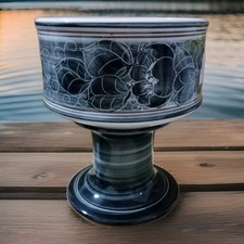 Jersey Pottery Vase Beautifully Glazed In Immaculate Condition 14cm High 12cm Di