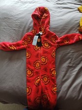 Manchester United Pyjama All-In-One Sleepwear Kids OFFICIAL Football Gift