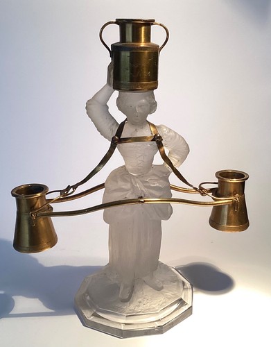 Antique c1890 frosted glass - antique,