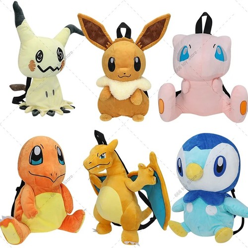 Cute character plush backpack - cute,