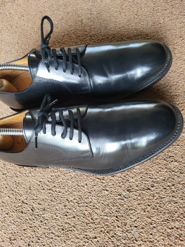 Loake 205b black premium derby - loake,