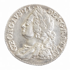 1758 George II Silver Shilling