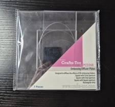 Crafts-Too  Embossing Diffuser Plates - 7 Pieces - used