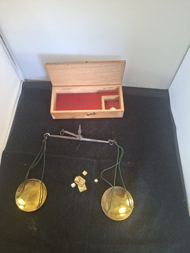 Antique apothecary scales - apothecary,