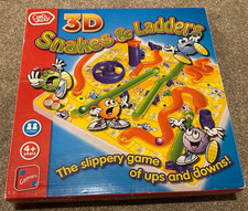 Chad Valley 3D Action. Snakes & Ladders. Children's Boxed Board Game
