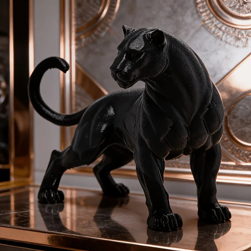 Black panther statue dreamy - panther,