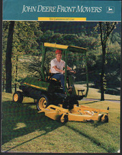 1989 John Deere Front Lawn Mowers for Commercial Use Brochure Leaflet