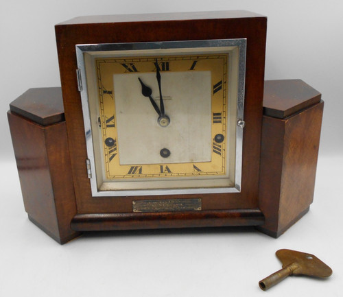 Wooden mantle clock armstrong - clock,