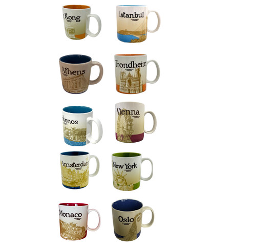 Starbucks city country - mugs,