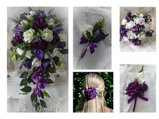 Bridal package in Cadburys Purple