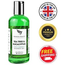 Tea Tree Shower Gel Body Wash Antifungal Antibacterial Soap for Acne - UK, 250ml