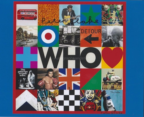 Peter blake hand signed 8x10 - signed,