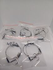 5 Wire Trace 40lb Pike Fishing Dead Bait Ring Size 4 Barbed