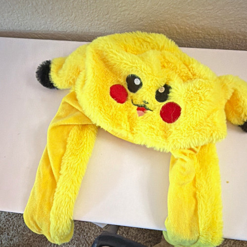 Pikachu yellow trapper hat - trapper, ear